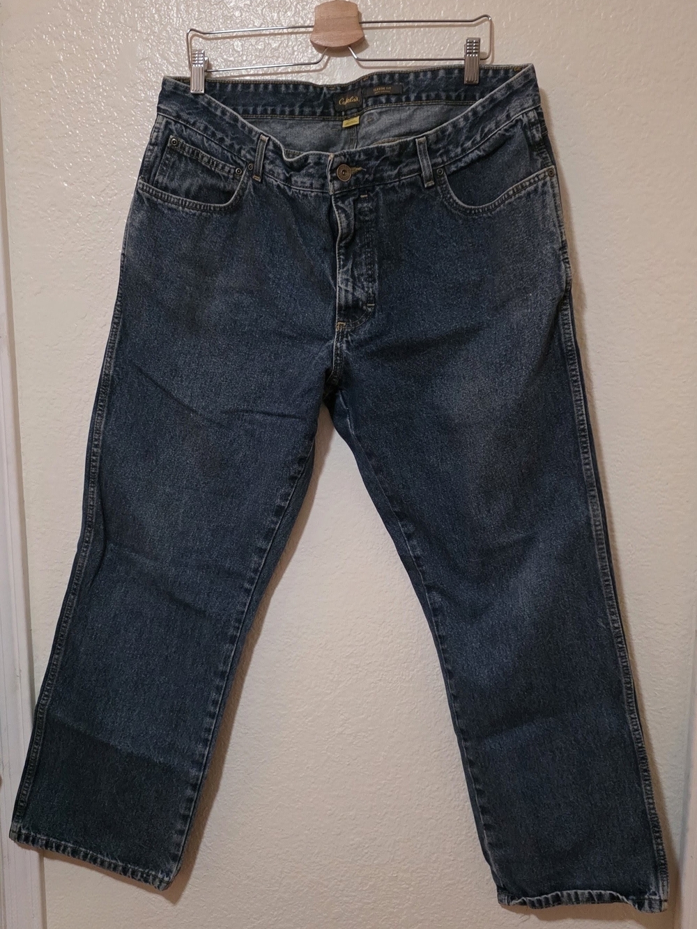 Cabela's Men's Washed Blue Relaxed Jeans 38 X 30